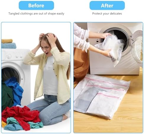 2PCS X-Large Heavy-Duty Mesh Laundry Bag: Ideal - Image 6