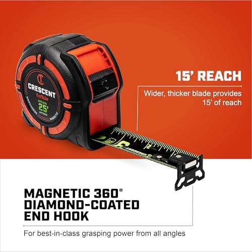 Crescent Lufkin 25 Ft. WORKHORSE NITE EYE Magnetic Tape Measure | LM1125NE - Image 3