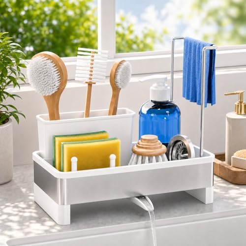 Laveshop Sponge Holder for Kitchen Sink, Rustproof Stainless Steel Sink Caddy by Unknown