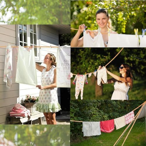 Camping Retractable Clothesline, Adjustable 32ft/10M Camping Clothesline - Image 6