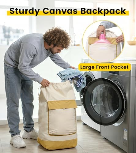 Vorspack Canvas Laundry Backpack - Image 3