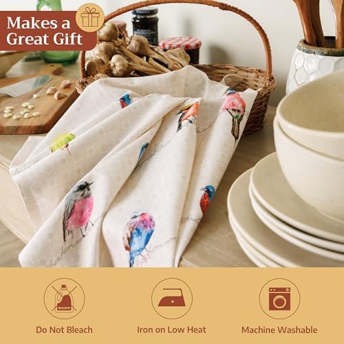 Maison d' Hermine Kitchen Towels Set of 2 Reusable 100% Cotton 27.50"x20" - Image 5
