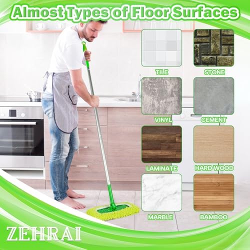 6 Pack Reusable Microfiber Mop Pads Compatible - Image 7