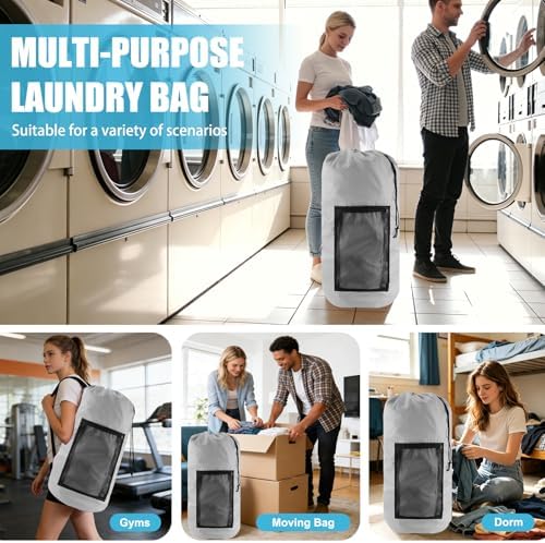 Olosar Laundry Bag Backpack, Extra Large Travel Laundry Bag - Image 7