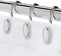 Chrome Shower Curtain Hooks, Anti-Rust Zinc Alloy Bathroom Rings by iToplin