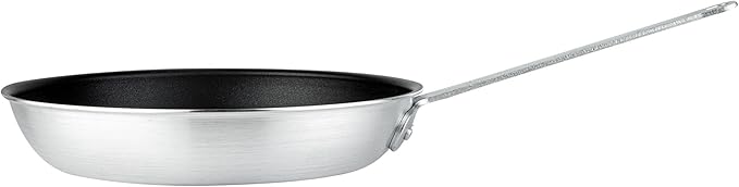 Restaurantware-Met Lux 14 Inch Fry Pans, Set Of 6 No-Stick Frying Pans - Induction-Ready, Triple-Riveted, Black Aluminum Cooking Skillets, Durable, For Searing, Sautéing, And Browning Food