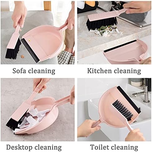 Small Mini Broom & Pink Dustpan Set - Image 4