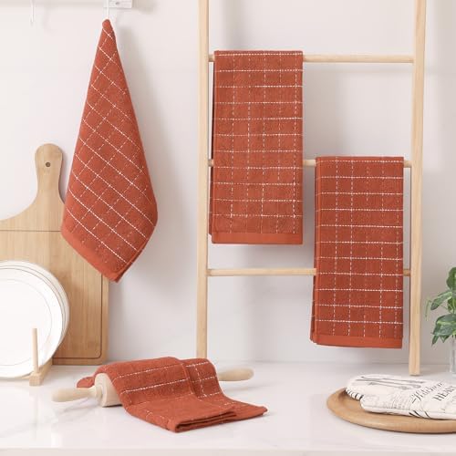 Homaxy 100% Cotton Terry Kitchen Towels, 6 Pack - Image 6