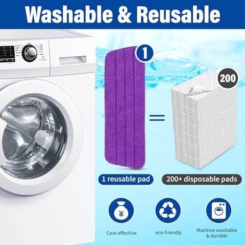16.5" Microfiber Mop Pads Refills, 4 Pack Reusable Replacement Heads​​ - Image 6