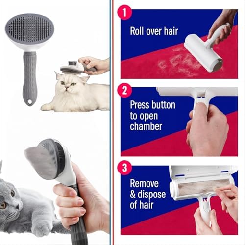 Roller Pet Hair Removal Tool，Reusable Lint Roller - Image 3
