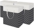 BlissTotes 3-Pack Laundry Basket, Collapsible Laundry Hamper by BlissTotes