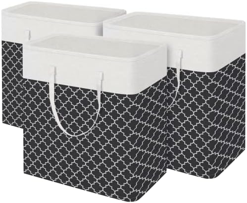 BlissTotes 3-Pack Laundry Basket, Collapsible Laundry Hamper by BlissTotes