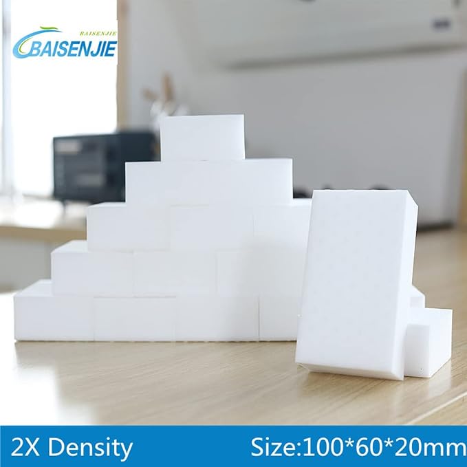 Magic Sponges Eraser, 50 Pack 2X Density Melamine Sponge Foam Pad Bulk | - Image 2