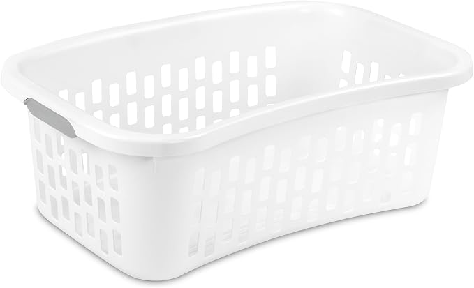 Sterilite 12 Pack HipHold Laundry Basket, Plastic Rectangle Clothes Hamper - Image 7
