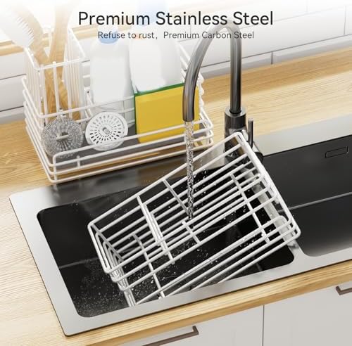 Yofidra Sponge Holder for Kitchen Sink Organizer Caddy: Sink Sponge - Image 5