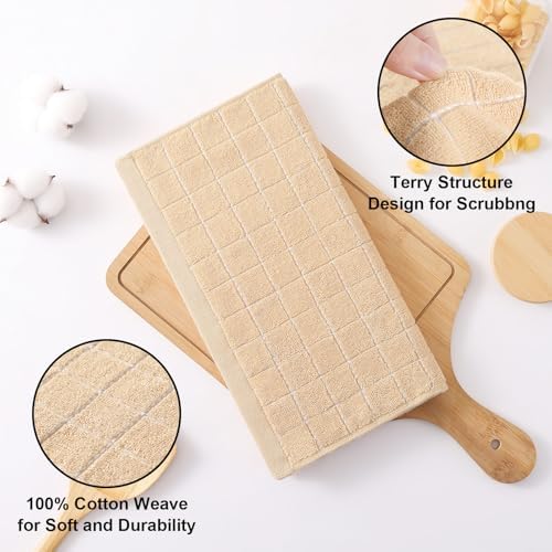 Homaxy 100% Cotton Terry Kitchen Dish Cloths, 8 Pack - Image 2
