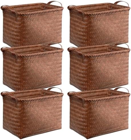 BROWNLILY Handwoven Clothes Basket Laundry Hampers Large Wicker Storage Baskets by BROWNLILY