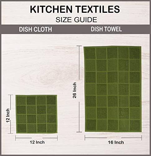 AMOUR INFINI Kitchen Towels Pack of 4, Terry Cotton Dish Towels, Ultra Absorbent - Image 7