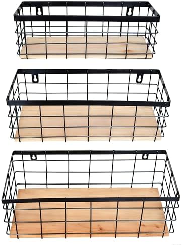 ShabbyDecor Metal Wire Basket for Kitchen Cabinets by ShabbyDecor
