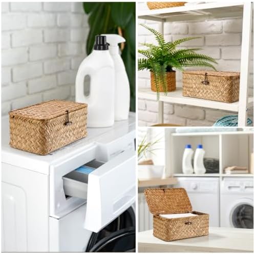 Dryer Sheet Holder, Woven Seagrass Dryer Sheets Container - Image 7