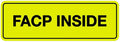 Signs ByLITA Standard FACP Inside Sign | Fire Safety Signage (Yellow/Black) - Large 1 Pack