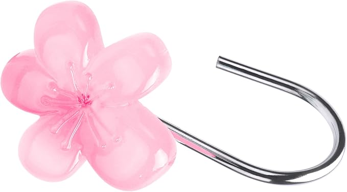 Flower Decorative Shower Curtain Hooks, Glow in The Dark - Image 2