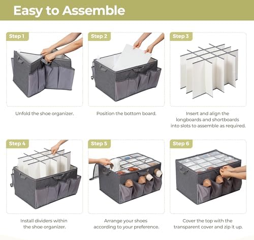 Shoe Organizer for Closet, Shoe Storage Solution - Image 5