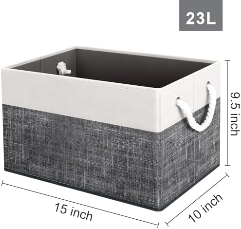 Fab totes Storage Bins 6-Pack, Foldable Storage Baskets - Image 2