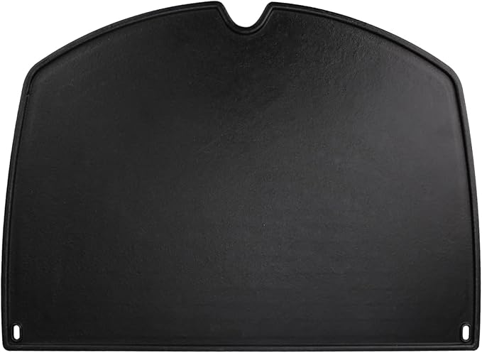 For Weber Q Griddle, 6506 Cast Iron Griddle for Weber Q300 Q320 Q3000 Q3100 Q3200 Series Gas Grills Parts, Grill Griddle Insert for weber 57060001 586002 426001 56010049 404341, 17.8" x 12.4"