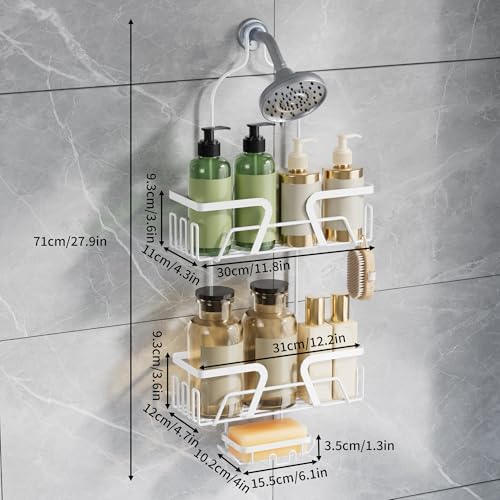 DAOYA White Shower Organizer Hanging - Image 5