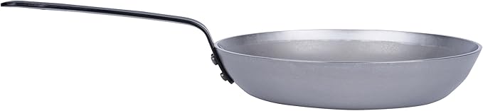 Restaurantware Fry Pan 1 Pack of 8.6 Inches Carbon Steel Non-Stick Searing Pan With Ergonomic Handle Silver For Sauteing and Omelets