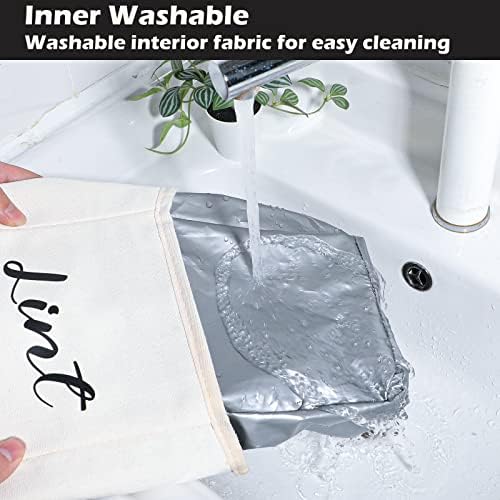 Kamehame Magnetic Lint Bin for Laundry Room Organization and Storage, Cotton - Image 3