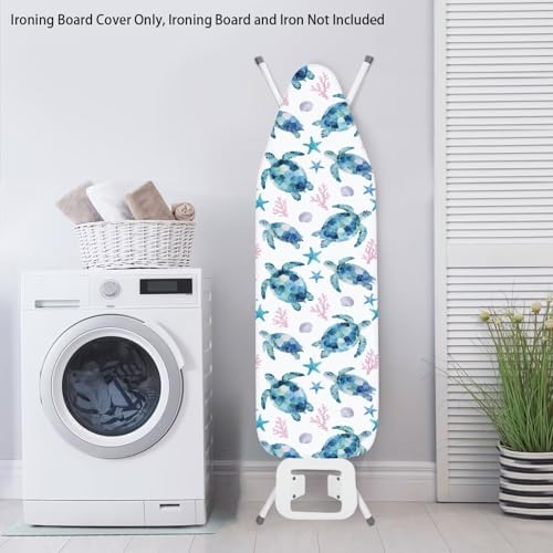 Sea Turtle Design Ironing Board Covers Easy to Install Stain Resistant Hook and - Image 3