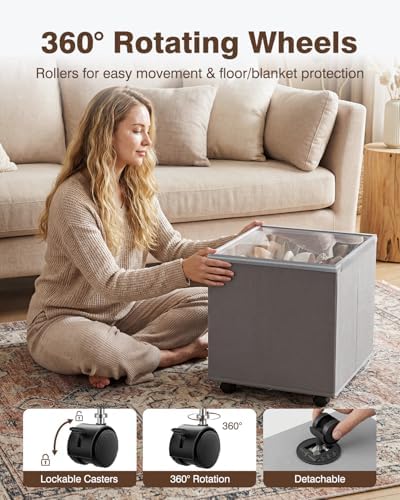 HOUSE AGAIN Shoe Organizer for Closet, 2 Pack Shoe Storage Organizer - Image 3