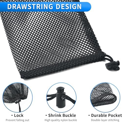 10 Pcs Mesh Drawstring Bag 6" x 8" - Image 2