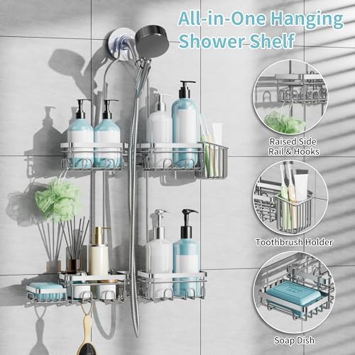KEGII Hanging Shower Caddy for Handheld Showerheads - Image 4