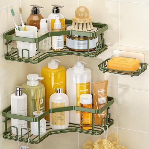 MAXIFFE 3 Pack X-Large Corner Shower Caddy by MAXIFFE