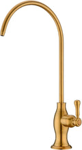 Delle Rosa Brushed Gold Drinking Water Faucet, Commercial Water Filtration by DelleRosa