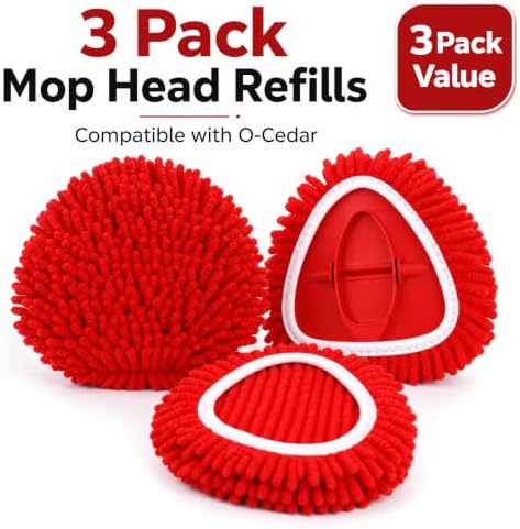 3 Pack Spin Mop Replacement Heads Compatible - Image 3