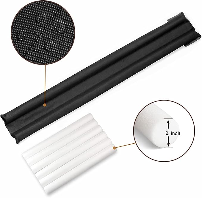 Waterproof Twin Door Draft Stopper Adjustable Size 30" to 36" Weather Stripping - Image 3