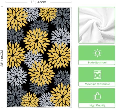 Artoid Mode Black Gold Stripes Home Sweet Home Boho Spring Kitchen Towels Dish - Image 6