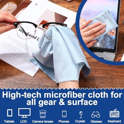 Frienda 12 Pack Large Glass Cleaning Cloth - Image 4