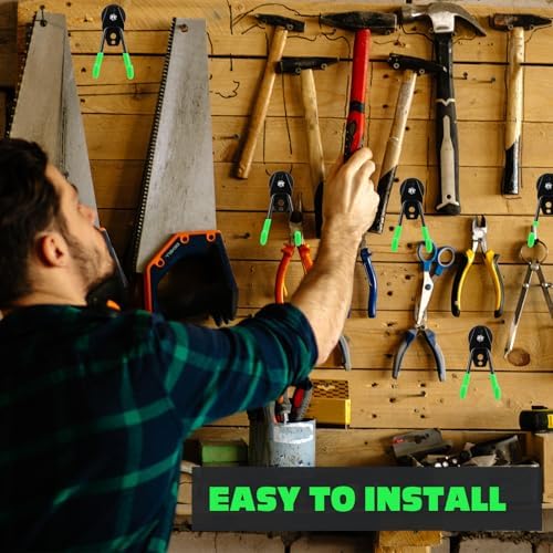 Landhoow 14 Pcs Large Magnetic Hooks Heavy Duty Garage Magnet Hooks Strong - Image 6