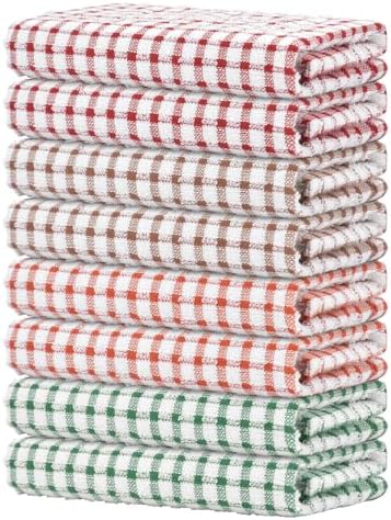 Nialnant 8 Pack Kitchen Towels, Dish Towels by Nialnant
