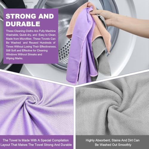 Longmann Norwεx Window Cleaning Cloth, Glass Cleaning Cloth, Streaks Schatches - Image 3