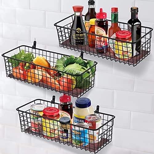 SheeChung [Extra Large Wall Storage Basket, Metal Hanging Basket - Image 6