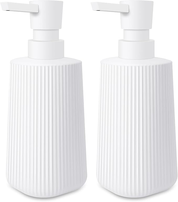 2 Pack Glass Small Soap Dispenser by Unknown