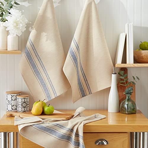 DII French Stripe Dishtowels, Kitchen Collection, 20 x 30, Nautical Blue - Image 6