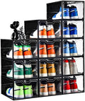 Stebopum 12 Pack Stackable Shoe Storage Organizer by Stebopum