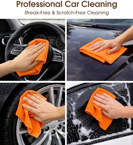Microfiber Cleaning Cloth Roll, 100 Pack 12 x 12 Inch Tear Away Reusable Paper - Image 2